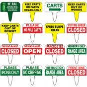 Category 6" x 12" One Piece Information Signs image