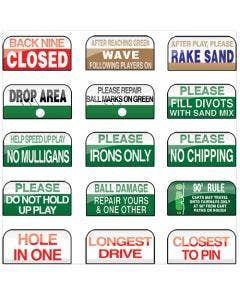 6"x12" Two-Piece Information Signs