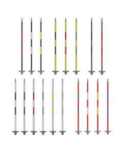 Flagsticks with Two Center Stripes
